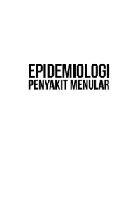 Epidemiologi Penyakit Menular